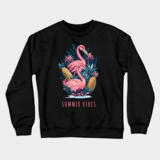 Flamingos and pineapples, flamingo Fling, Pineapple Paradise for Summer Vibes Crewneck Sweatshirt